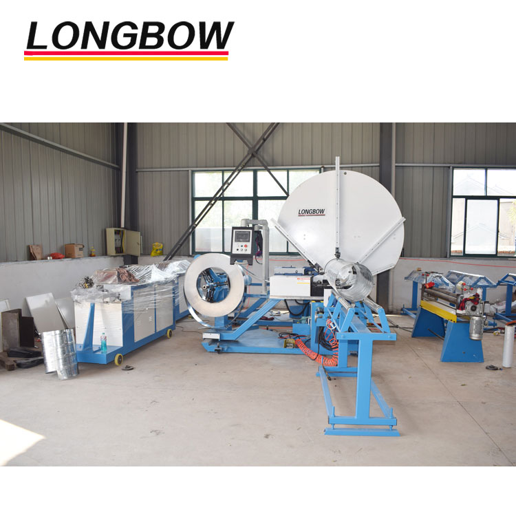 Galvanized duct manufacturing equipment spiral duct forming machine